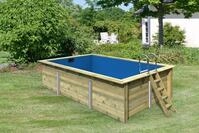 Karibu Rechteckpool "Malta BxLxH: 530x353x124cm" 44 mm starke