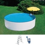 SUMMER FUN Rundpool "SKIMMY II" mit Sicherheitsleiter und Kartuschenfilteranlage