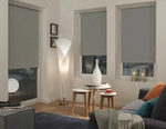 Seitenzugrollo GARDINIA "EASYFIX Rollo Thermo ENERGIESPAREND" Gr. 6, grau, B:90cm