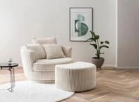 Home affaire Drehsessel "MAISIE, Love Seat XXL Lese-Sessel, Big-Sessel mit Hocker," 2