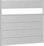 Biohort Sichtschutzelement 5 Metall-Paneele, 1 Acrylglas-Paneel und 2 Schienen, LxH: