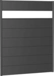 Biohort Sichtschutzelement 7 Metall-Paneele, 1 Acrylglas-Paneel und 2 Schienen, LxH: