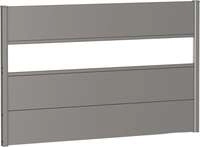 Biohort Sichtschutzelement 3 Metall-Paneele, 1 Acrylglas-Paneel und 2 Schienen, LxH:
