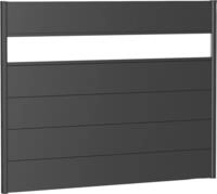 Biohort Sichtschutzelement 5 Metall-Paneele, 1 Acrylglas-Paneel und 2 Schienen, LxH: