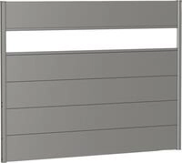 Biohort Sichtschutzelement 5 Metall-Paneele, 1 Acrylglas-Paneel und 2 Schienen, LxH:
