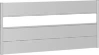 Biohort Sichtschutzelement 3 Metall-Paneele, 1 Acrylglas-Paneel und 2 Schienen, LxH: