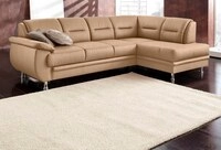 sit&more Ecksofa "Mailand L-Form, B: 250 cm" optional Bettfunktion