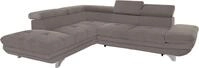 COTTA Ecksofa "Enterprise L-Form" mit Arm- & Kopfteilverstellung, wahlweise mit