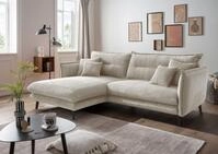 Home affaire Ecksofa "Lazio modern und bequem, schmale Armlehnen, tolle