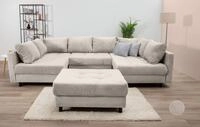 COLLECTION AB Wohnlandschaft "Toni U-Form, B: 298 cm" Set: Sofa & Hocker, 3