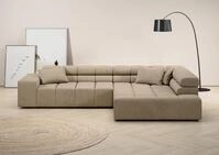 Home affaire Ecksofa "Ancona, Ecksofa, incl. Kopfteilverstellung, Breite 319 cm,