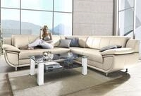 TRENDMANUFAKTUR Ecksofa "Rondo wahlweise mit Schlaffunktion, bequeme Armlehnen"