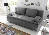 ED EXCITING DESIGN Schlafsofa "Luigi" mit Bettkasten & 2 Armlehnenkissen