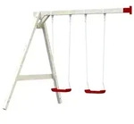 Doppelschaukel PALMAKO "Spielananlage Toby", beige (natur, rot), Schaukeln,