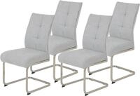 HELA Freischwinger "Ines" (Set) 4 Stk.bequeme Sitzbreite und Federkern Polsterung