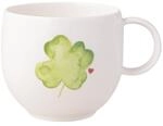 Villeroy & Boch Becher "Henkelbecher Good Luck With Love 290 ml wei&szlig;-gr&uuml;n"