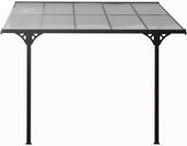 WESTMANN Terrassendach "Bruce" Rahmen aus pulverbeschichtetem Aluminium, schwarz