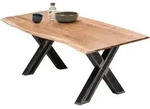 Esstisch SIT, beige (natur, antikschwarz, antikschwarz, natur), B:160cm H:77cm Esstisch SIT, beige (natur, antikschwarz, antikschwarz, natur), B:160cm H:77cm