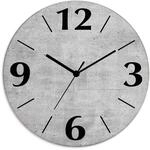 Artland Wanduhr "Grauer Beton" wahlweise mit Quarz- oder Funkuhrwerk, lautlos...