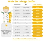 Babyschlafsack SCHLUMMERSACK "Schlafsack mit F&uuml;&szlig;en 0.5 Tog" Gr. 60, grau