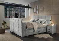 ED EXCITING DESIGN Boxspringbett "Denver" inkl. 1 bzw. 2 Bettk&auml;sten, motorisierte