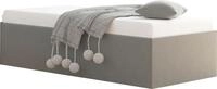 Polsterbett "Amrum", grau, B:145cm L:205cm, Bezug Glanzvelours, 100% Polyester,
