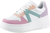 Rieker Plateausneaker mit pastellfarbenen Kontrasten, Freizeitschuh, Halbschuh,