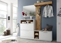 HBZ Kompaktgarderobe "Milano mit Spiegel, BxHxT 177x195x32 cm" 1 Stk. tlg. Mit