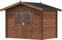 Gartenhaus PALMAKO "Valentine", braun, ohne Dacheindeckung, Massivholz,