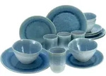 Kombiservice CREATABLE "Geschirr-Set Aquarius", blau, 16 tlg., Steinzeug, Kombiservice CREATABLE "Geschirr-Set Aquarius", blau, 16 tlg., Steinzeug,