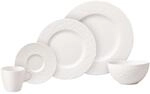 Geschirr-Set VILLEROY & BOCH "Kombi-Set Manufacture Rock 20er Set wei&szlig;", wei&szlig;, 20,