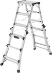 Hailo Teleskopleiter "D100 TL TopLine" Alu-Teleskop-Doppelstufenleiter mit flexibler