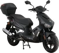Alpha Motors Motorroller "Mustang FI" 50 cm&sup3; 45 km/h Euro 5 3 Set, mit Topcase, mit
