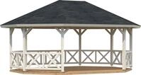 Palmako Holzpavillon "Betty" BxT: 615x551 cm, naturbelassen