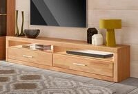 OTTO home Lowboard "Ribe,180cm breit, Fronten Massivholz,4