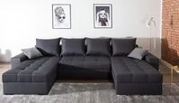 COLLECTION AB Wohnlandschaft "Josy XL U-Form, Breite: 313 cm" Bettfunktion,
