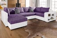 COLLECTION AB Wohnlandschaft "John U-Form, B: 294 cm" Bettfunktion, Bettkasten,