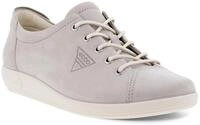 Schn&uuml;rschuh ECCO "Ecco Soft 2.0", Damen, Gr. 35, grau (hellgrau), Nubukleder, Schuhe