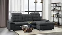 WERK2 Ecksofa "Carmen, mit Bettfunktion & Bettkasten, optional Sitztiefenverstellung"