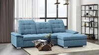 WERK2 Ecksofa "Carmen, mit Bettfunktion & Bettkasten, optional Sitztiefenverstellung"