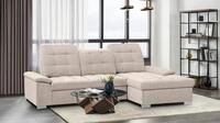WERK2 Ecksofa "Carmen, mit Bettfunktion & Bettkasten, optional Sitztiefenverstellung"
