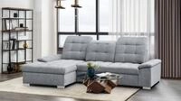 WERK2 Ecksofa "Carmen 264 x 170 cm modern und bequem" Struktur weich, L-Form,