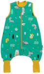 Babyschlafsack SCHLUMMERSACK "Schlafsack mit F&uuml;&szlig;en 1.0 Tog" Gr. 60, gr&uuml;n