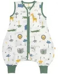 Babyschlafsack SCHLUMMERSACK "Schlafsack mit F&uuml;&szlig;en 0.5 Tog" Gr. 60, gr&uuml;n