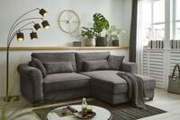 ED EXCITING DESIGN Ecksofa "Angelina L-Form" mit Bettfunktion, Bettkasten & 4