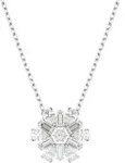 Kette mit Anh&auml;nger SWAROVSKI "Idyllia E Florere Schneeflocke", silber (metallfarben,