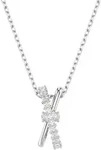 Kette mit Anh&auml;nger SWAROVSKI "Schmuck Geschenk Halskette Hyperbola Twist", silber