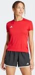 Laufshirt ADIDAS PERFORMANCE "ADIZERO E TEE", Damen, Gr. M, rot (team power rot 2),