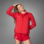 Laufjacke ADIDAS PERFORMANCE "ADIZERO ESSENTIALS", Damen, Gr. L, rot (team power rot