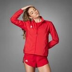 Laufjacke ADIDAS PERFORMANCE "ADIZERO ESSENTIALS", Damen, Gr. M, rot (team power rot